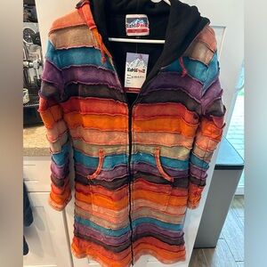 EzHippie Women's Fleece-Lined, Knee-Length Coat